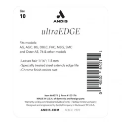 Andis Andis #10 UltraEdge Detachable Blade -Hair Products andis 10 ultraedge detachable blade p65 12027 medium