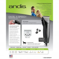 Andis Andis SMC Excel 5 Speed+ Clipper 9 Andis Andis SMC Excel 5 Speed+ Clipper -Hair Products andis smc excel 5 speed clipper p6695 14406 medium