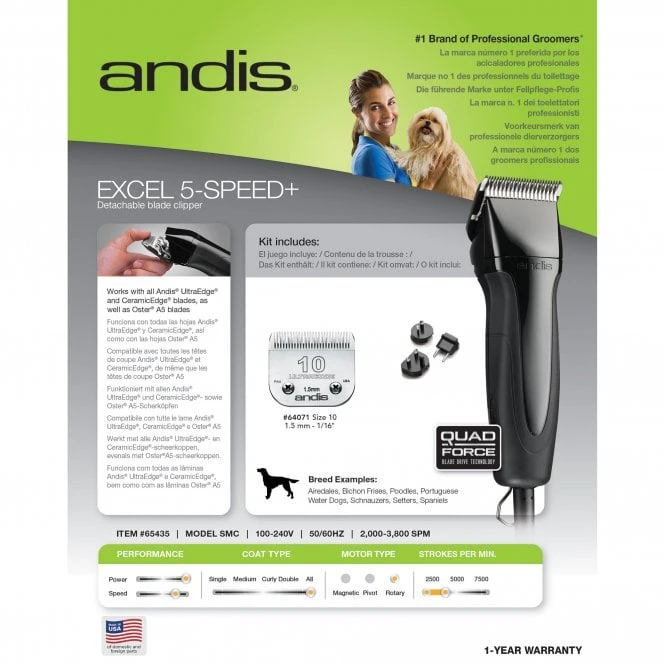 Andis Andis SMC Excel 5 Speed+ Clipper 5 Andis Andis SMC Excel 5 Speed+ Clipper - Image 5