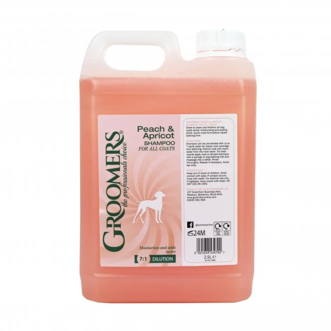 Groomers Peach & Apricot Shampoo 2.5L 1 Groomers Peach & Apricot Shampoo 2.5L