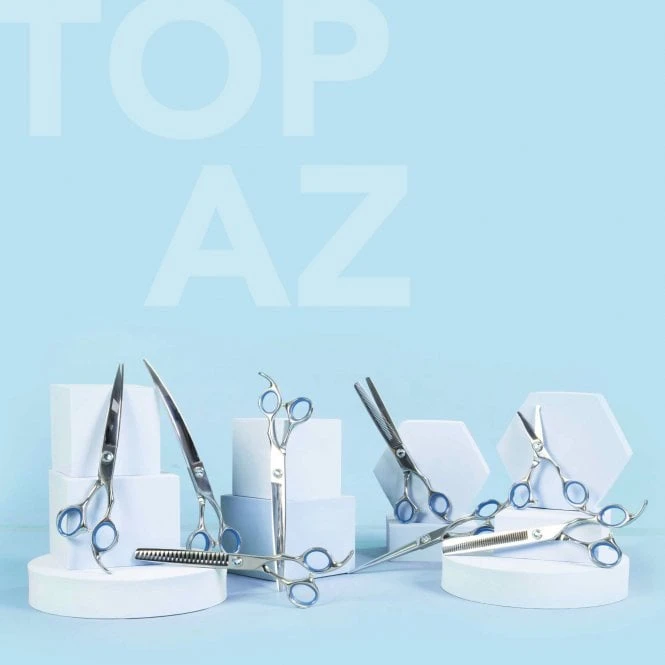 Groomers Topaz Groomers Topaz 8" Curved Scissors 5 Groomers Topaz Groomers Topaz 8" Curved Scissors - Image 5