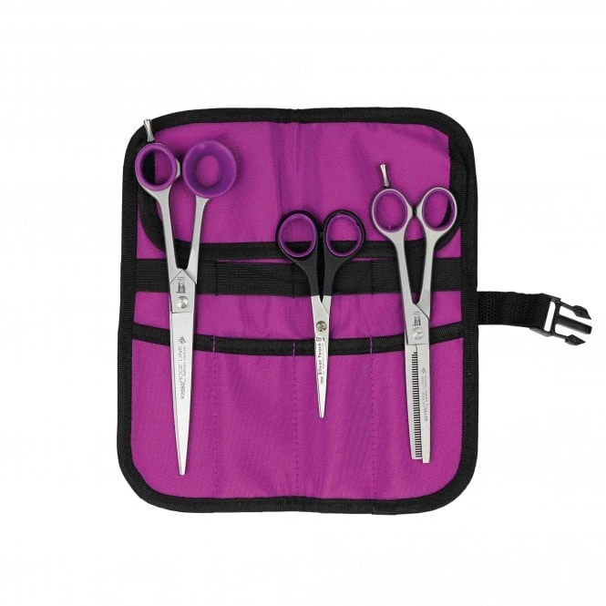 Rose Line Rose Line 3 Piece Scissor Set With Wrap Case 1 Rose Line Rose Line 3 Piece Scissor Set With Wrap Case