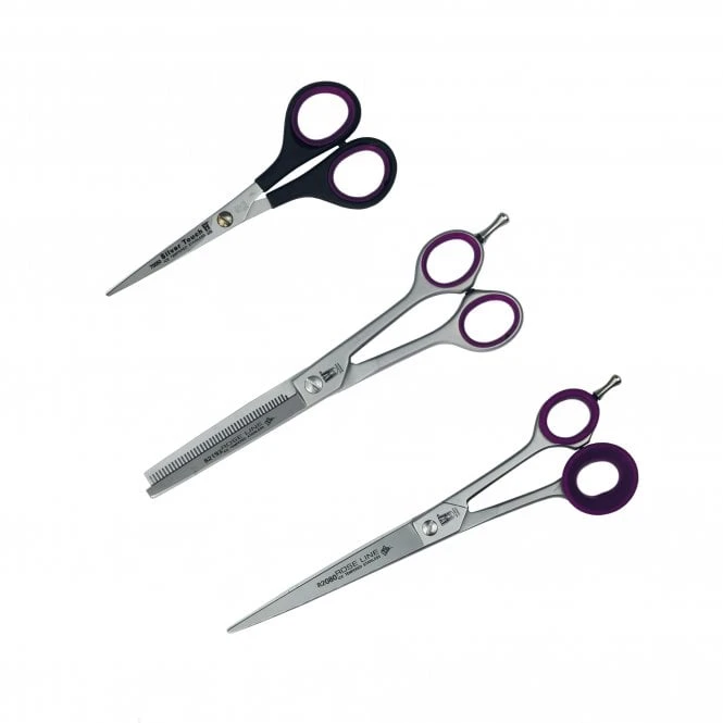 Rose Line Rose Line 3 Piece Scissor Set With Wrap Case 2 Rose Line Rose Line 3 Piece Scissor Set With Wrap Case - Image 2